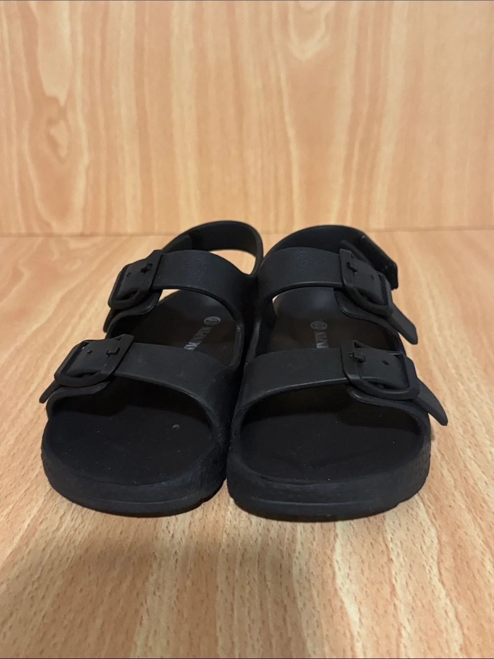 Kids Black Buckle Sandals - Comfortable Adjustable Straps